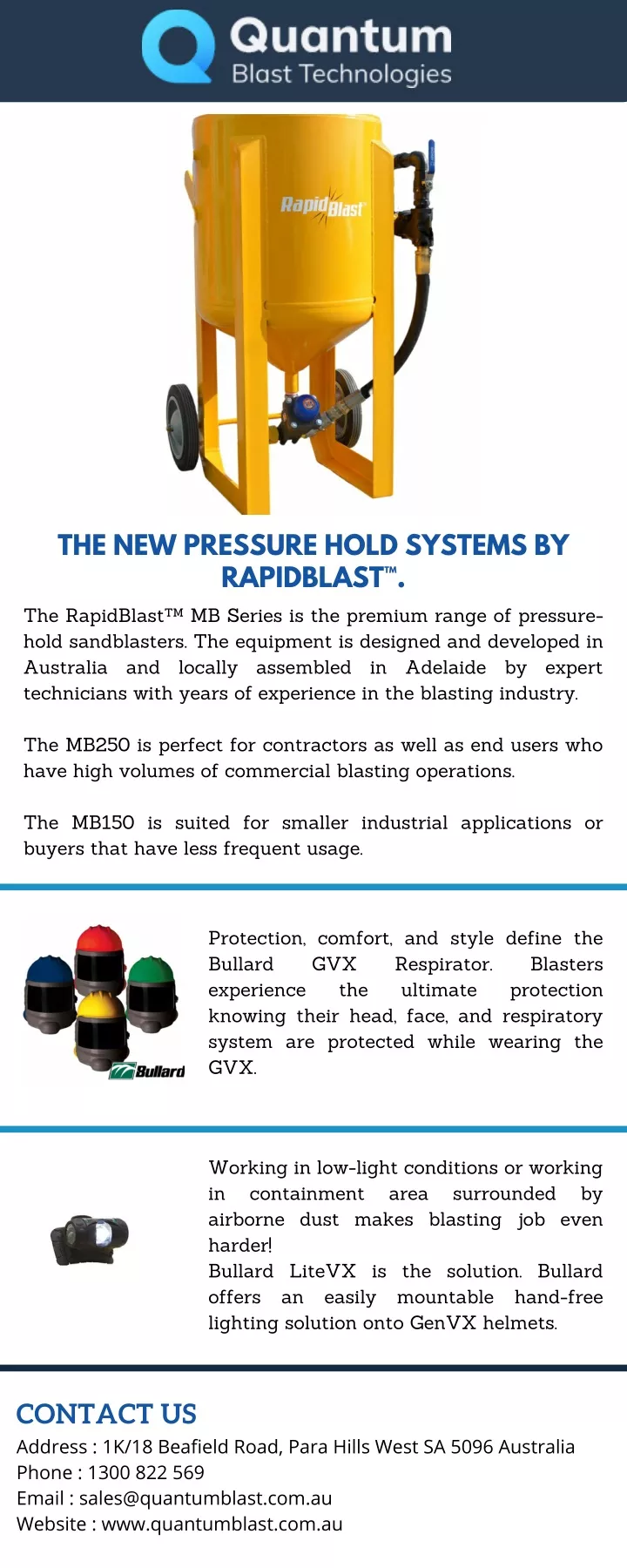 the new pressure hold systems by rapidblast
