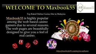 Online Sports Betting Malaysia,Online Slot Games Malaysia maxbook55.com