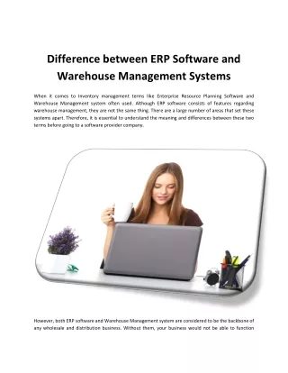 Difference between ERP Software and Warehouse Management Systems