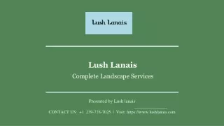 Commercial Landscape Maintenance Services in Florida | Lushlanais