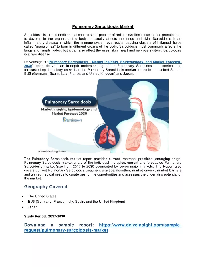 pulmonary sarcoidosis market