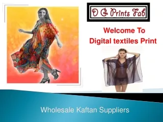 Beachwear Printing Kaftan Suppliers