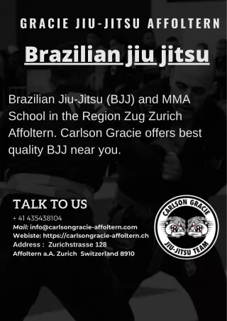 Gracie Jiu-Jitsu Affoltern - Brazilian Jiu-Jitsu (BJJ), Grappling, MMA