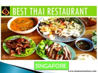 Best Thai Restaurant Singapore