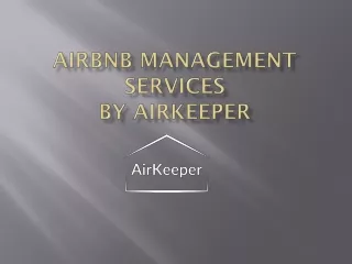 Airbnb Property Management services in Australia by Airkeeper