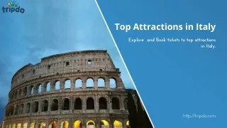 Top attractions in Italy | Tour guides in Rome Italy