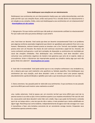 como desbloquear suas emo es em um relacionamento