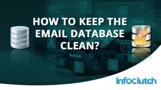 How to keep the email database clean?