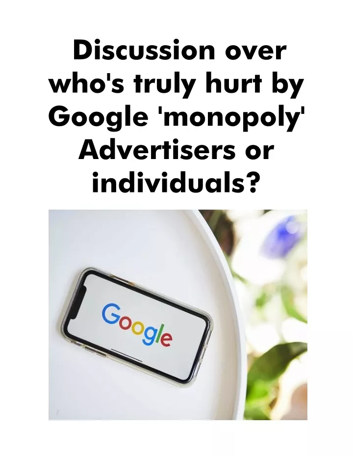 discussion over who s truly hurt by google