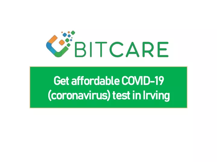 get affordable covid 19 coronavirus test in irving