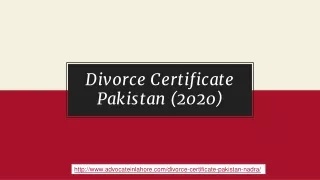 Get Divorce Certificate Pakistan Legally With Complete Guide (2020)