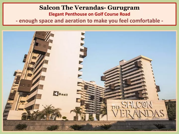 salcon the verandas gurugram elegant penthouse