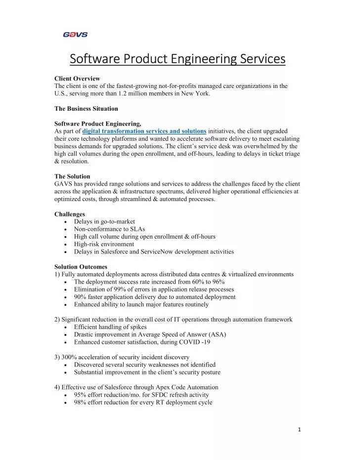 software product engineering services software