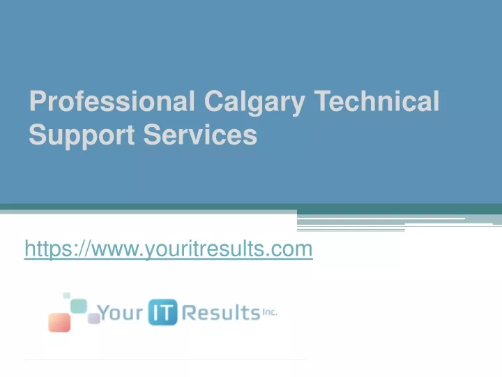 professional calgary technical support services