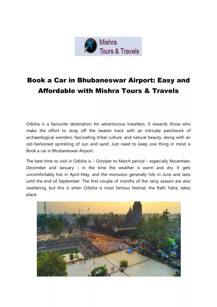 book a car in bhubaneswar airport easy