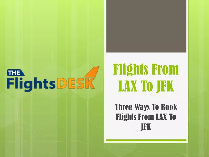 flights from lax to jfk
