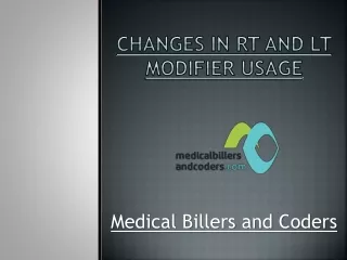 changes in rt and lt modifier usage
