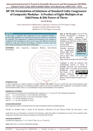 international journal of trend in scientific