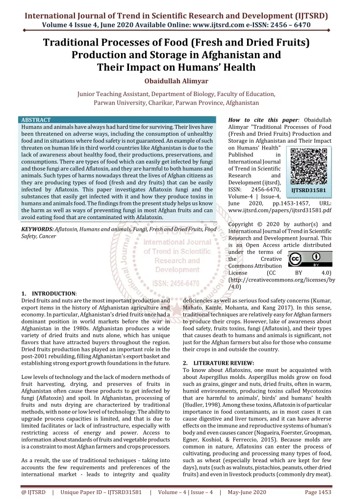 international journal of trend in scientific