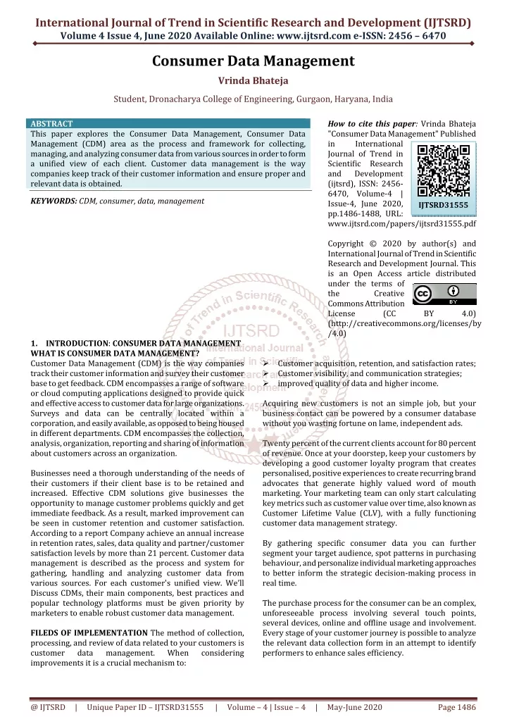 international journal of trend in scientific