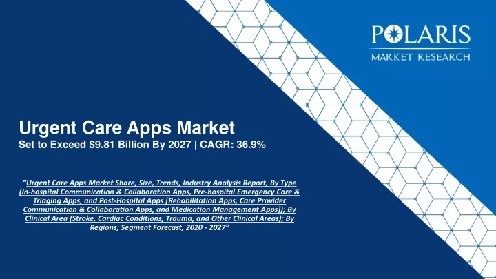 urgent care apps market set to exceed 9 81 billion by 2027 cagr 36 9