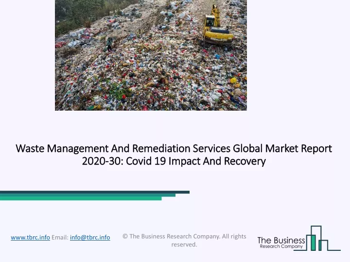 waste management and remediation services global market report 2020 30 covid 19 impact and recovery