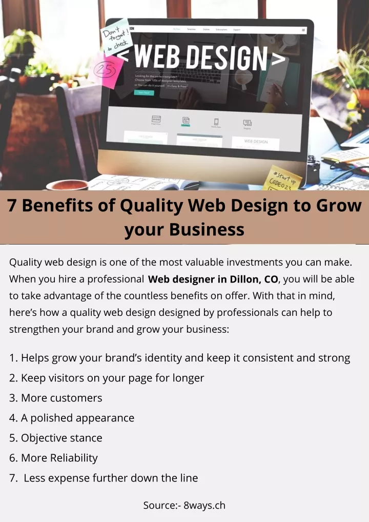 7 benefits of quality web design to grow your