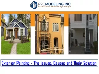 Exterior Painting - The Issues, Causes and Their Solution