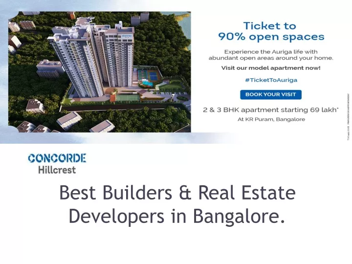 best builders real estate developers in bangalore