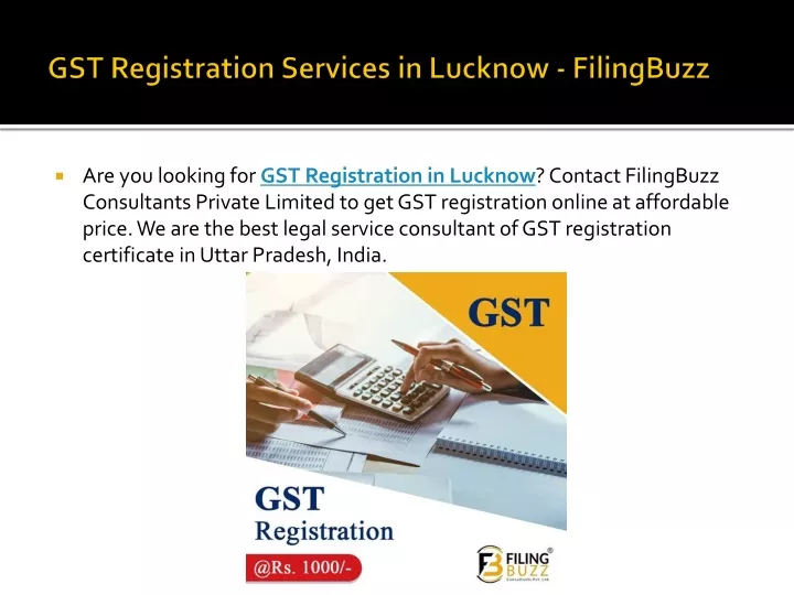 are you looking for gst registration in lucknow
