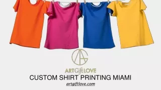Custom T Shirt Printing Miami