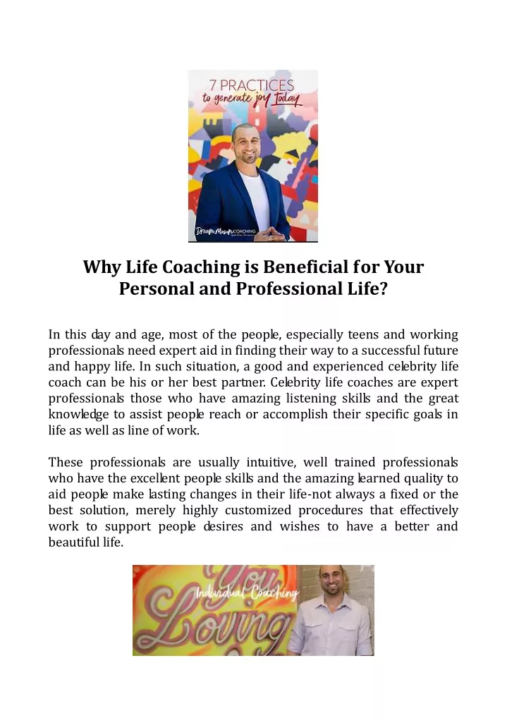 why life coaching is beneficial for your personal