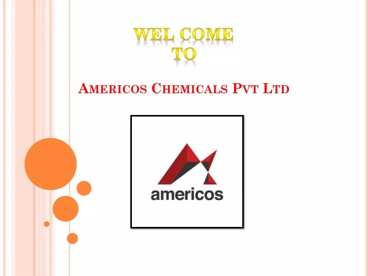 wel come to americos chemicals pvt ltd