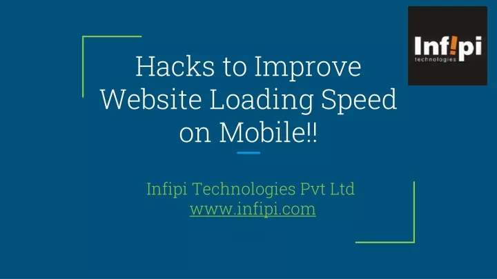 hacks to improve website loading speed on mobile