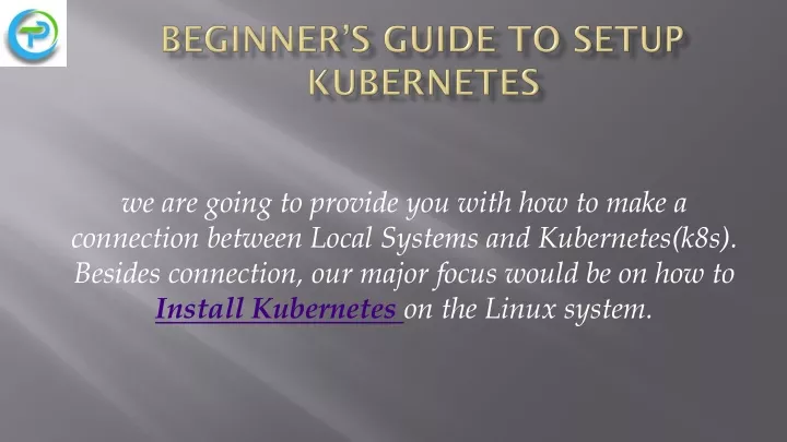 beginner s guide to setup kubernetes