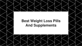 best weight loss pills and supplements
