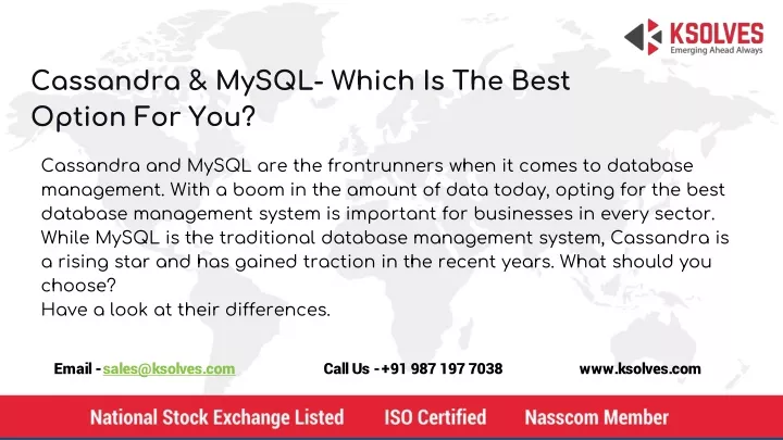 cassandra mysql which is the best option for you