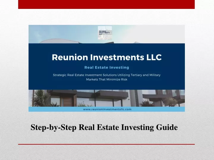 step by step real estate investing guide