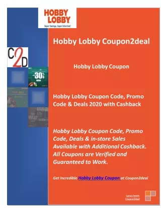 Hobby Lobby Coupon Code, Promo Code & Deals 2020 with Cashback