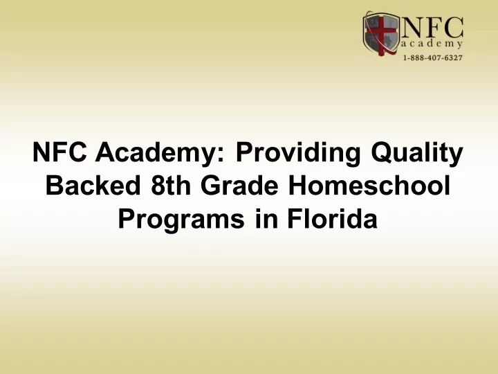 nfc academy providing quality backed 8th grade