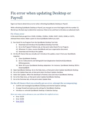 fix error when updating desktop or payroll