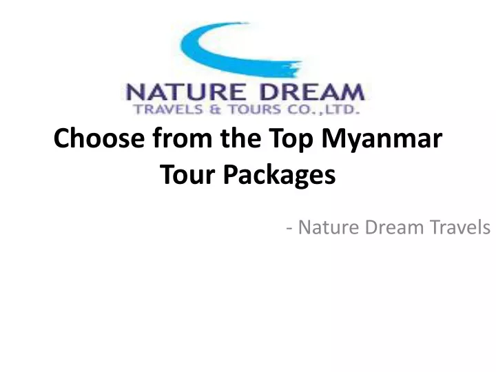 choose from the top myanmar tour packages