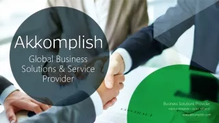 Business Solutions through Business Intelligence (BI) with Akkomplish