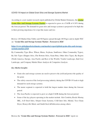 covid 19 impact on global grain silos and storage