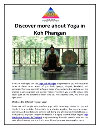 Yoga in Koh Phangan