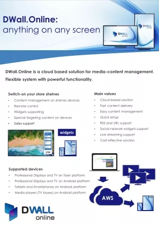 Digital signage software - Dwall.Online