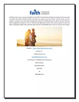 Able Debt Management | Faithfinancial.co.uk