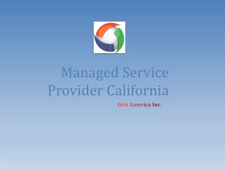 managed service provider california