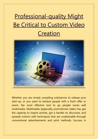affordable video creation