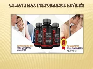 goliath max performance reviews